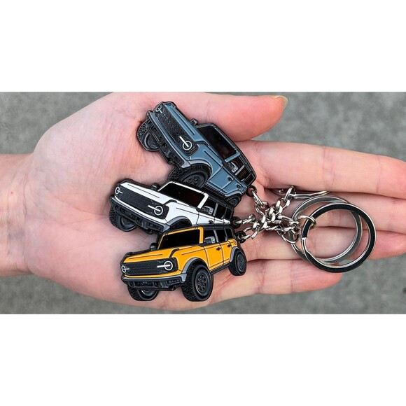 Other - Bronco Keychain Accessories 4 door key chain Ford Bronco Toy Truck Key Chain
